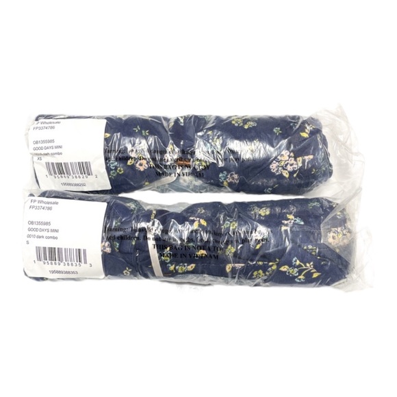 FREE PEOPLE Good Days Mini Dress in Navy NWT - Picture 4 of 5